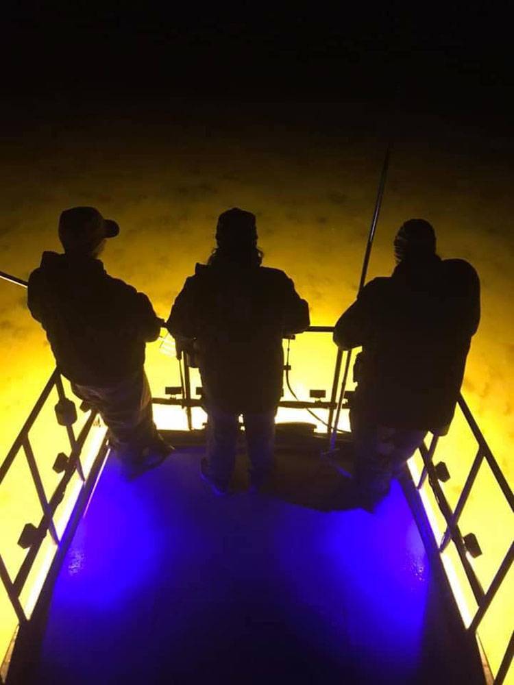 Lights For Flounder Gigging digging with jerrys led